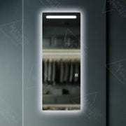 Specchio rettangolare a LED, 60x150 cm, Marcello Touch Dressing Couture Specchi da toilette Titolo predefinito Alessandro Design