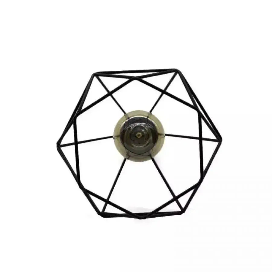 Lampadario a forma di diamante, STRUTTURA, 3xE27, Nero, Lampadari industriali in metallo Titolo predefinito Alessandro Design