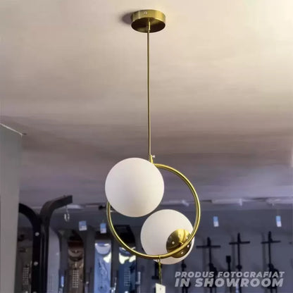 LOFT Atelier Lampadario, 2x E27, Oro Bianco, Metallo, Altezza Regolabile Lampadari Moderni Titolo predefinito Alessandro Design