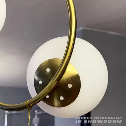 LOFT Atelier Lampadario, 2x E27, Oro Bianco, Metallo, Altezza Regolabile Lampadari Moderni Titolo predefinito Alessandro Design