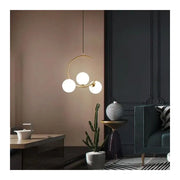 Lustra LOFT Atrium, 3x E27, Alb Auriu, Metal, Inaltime Reglabila Lustre Moderne Default Title Alessandro Design