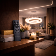 Lampadario LED con telecomando LT188WH, Cristallo e metallo, 40W, Dimmerabile, Altezza regolabile, Luce fredda/calda/neutra, Illuminazione di lusso Lampadari LED con telecomando Titolo predefinito Alessandro Design