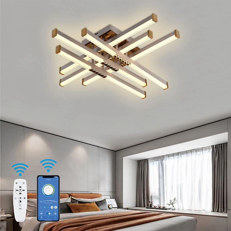 Lampadario LED con Telecomando AXIAL, 83W, 6 Elementi, Luce Fredda/Calda/Neutra, Dimmerabile, Lampadario LED Bianco con Telecomando Titolo predefinito Alessandro Design