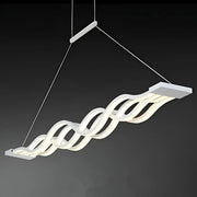 Lampadario LED a Sospensione con Telecomando WAVE 89W, Lineare, Luce Fredda/Calda/Neutra, Dimmerabile, Bianco, Lampadari LED con Telecomando Titolo predefinito Alessandro Design