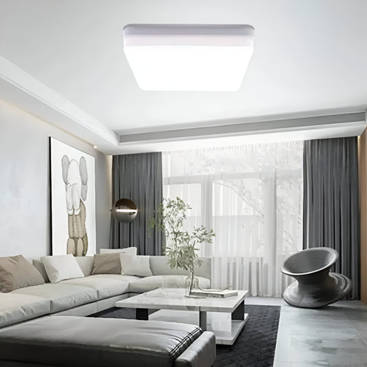 Plafoniera LED Cotena, 48W, Bianco, IP.44, Plafoniere LED quadrate Titolo predefinito Alessandro Design
