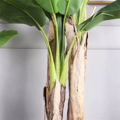 Pianta artificiale di banana giapponese, 3 rami, senza vaso 190 cm Piante artificiali verdi da interno Titolo predefinito Alessandro Design