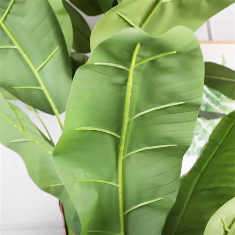 Pianta artificiale di banana giapponese, 3 rami, senza vaso 190 cm Piante artificiali verdi da interno Titolo predefinito Alessandro Design