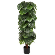 Pianta artificiale Monstera deliciosa, senza vaso, 180 cm Verde Titolo predefinito Alessandro Design