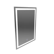 Specchio LED rettangolare, 60x80 cm, FRAME Basic Touch