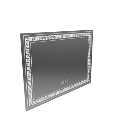 Specchio LED rettangolare 80x60 Touch Volta Sistema antiappannante