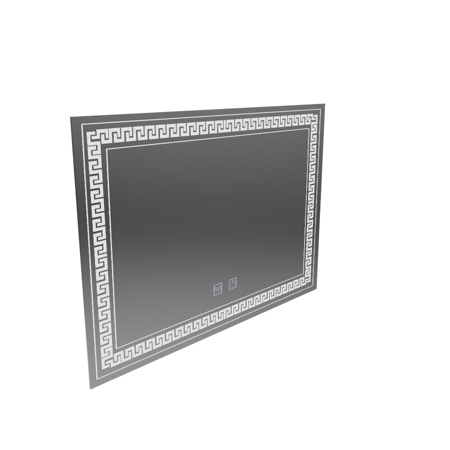Specchio LED rettangolare 80x60 Touch Volta Sistema antiappannante