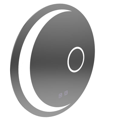 Specchio rotondo a LED, 80 cm, Orbis Touch, sistema antiappannamento, dimmerabile, E31S/80X80