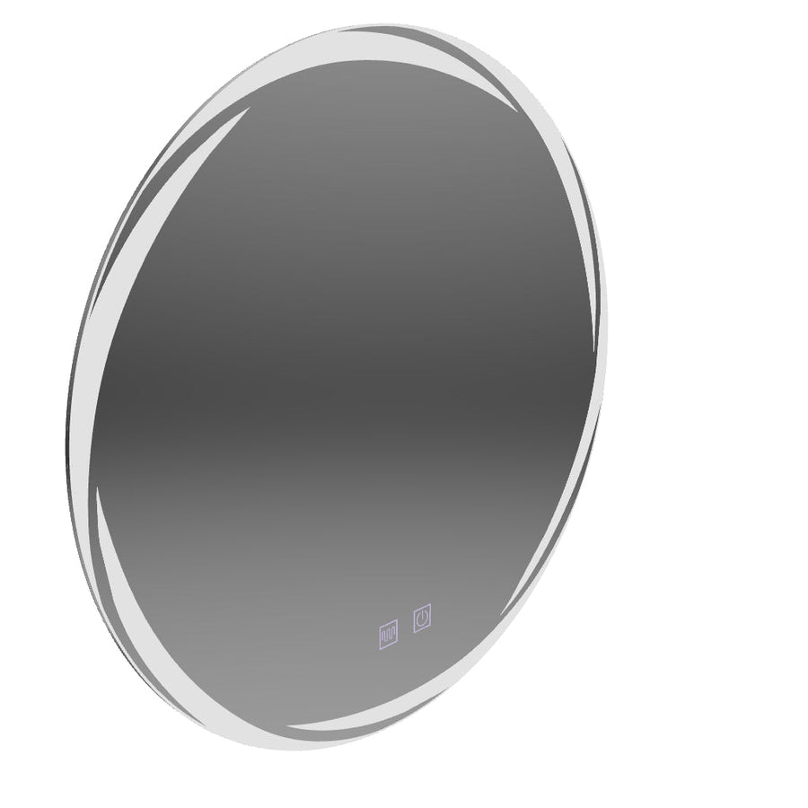 Oglinda LED Rotunda 60cm,  Spirallus Touch, Sistem Dezaburire, Dimabila