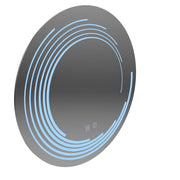 Specchio LED rotondo, 70 cm, Lira Touch, Sistema Demister, Dimmerabile