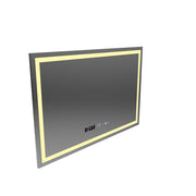 Specchio rettangolare a LED 120x80 cm Vérité MotionGlow Marcello, sistema antiappannamento, orologio e termometro, dimmerabile