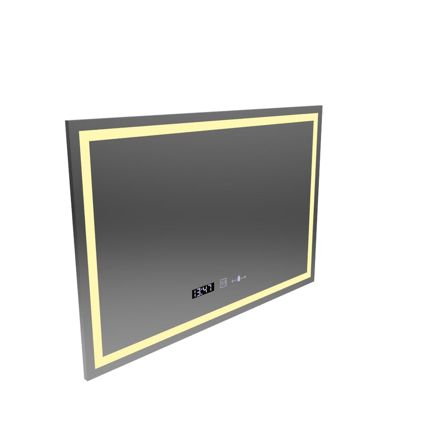 Specchio rettangolare a LED 120x80 cm Vérité MotionGlow Marcello, sistema antiappannamento, orologio e termometro, dimmerabile