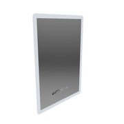 Specchio LED rettangolare, 50x70 cm, sensore ELANCEE MotionGlow Marcello, sistema antiappannamento, orologio e termometro, dimmerabile