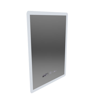 Specchio LED rettangolare, 50x70 cm, sensore ELANCEE MotionGlow Marcello, sistema antiappannamento, orologio e termometro, dimmerabile