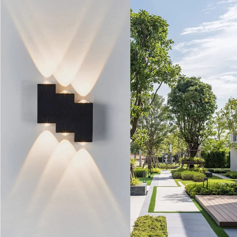 Applique LED AX232, Esterno, 6 Sorgenti, 6W, Nero, 3000K Applique da esterno Titolo predefinito Alessandro Design