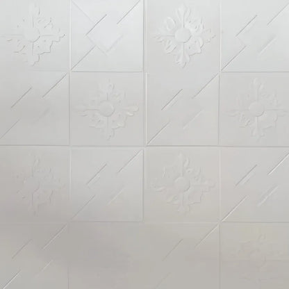Set di 10 sfondi autoadesivi in ​​schiuma morbida 3D, 70 cm x 70 cm x 2 mm, titolo predefinito dello sfondo 3D bianco Alessandro Design