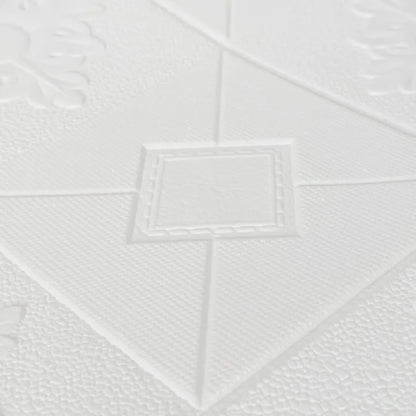 Set di 10 sfondi autoadesivi in ​​schiuma morbida 3D, 70 cm x 70 cm x 2 mm, titolo predefinito dello sfondo 3D bianco Alessandro Design