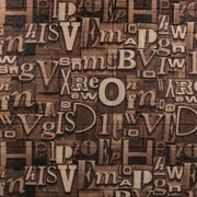 Set di 10 carte da parati 3D autoadesive marroni in morbida schiuma, 80 cm x 70 cm x 6 mm, carta da parati 3D con motivo a lettere marrone chiaro Titolo predefinito Alessandro Design