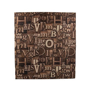 Set di 10 carte da parati 3D autoadesive marroni in morbida schiuma, 80 cm x 70 cm x 6 mm, carta da parati 3D con motivo a lettere marrone chiaro Titolo predefinito Alessandro Design