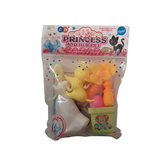 Set di giocattoli in plastica principessa e gattino, plastica, 9 pezzi Titolo predefinito Alessandro Design
