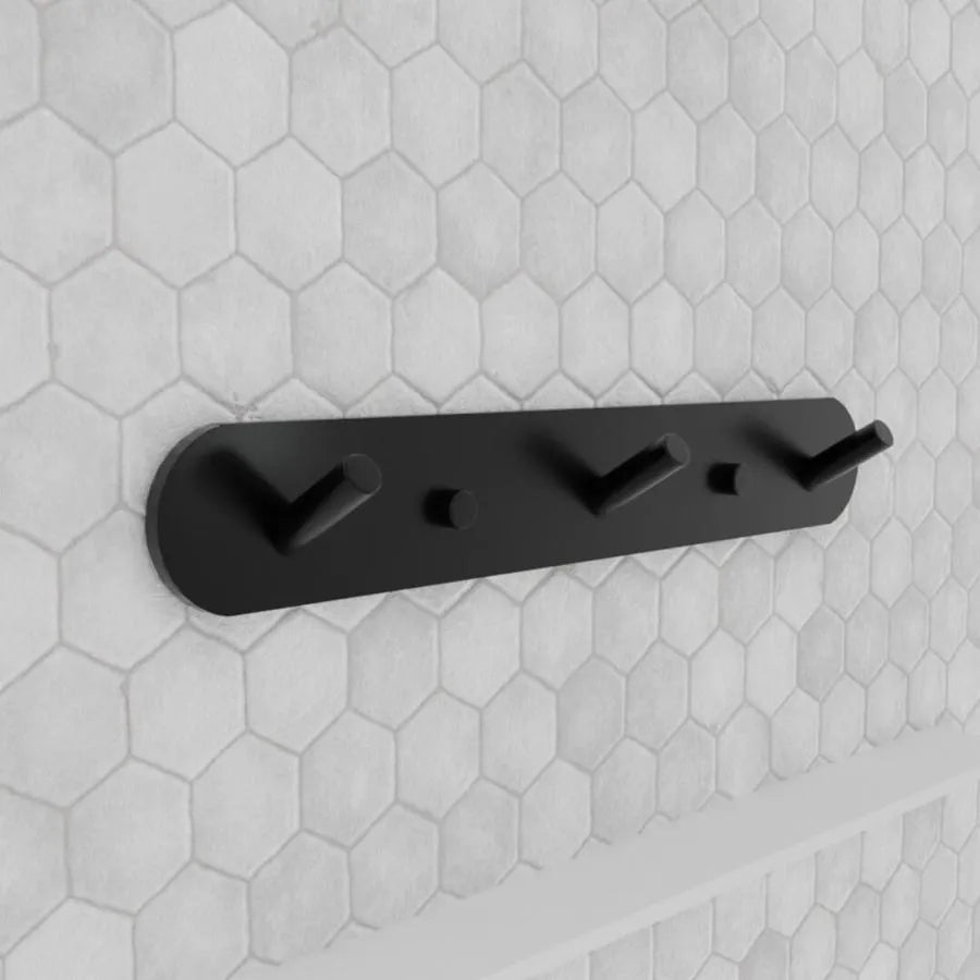Porta Asciugamani e Accessori Bagno 20cm Alluminio Nero Titolo predefinito Alessandro Design
