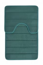 Tappeti da bagno, 80x50 cm / 50x40 cm, Verde, Antiscivolo, Assorbente, Set 2 Tappeti da bagno Titolo predefinito Alessandro Design