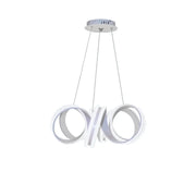 Lampadario LED a sospensione con telecomando INFINITY TWIST 180W, Ondulata, Luce Fredda/Calda/Neutra, Dimmerabile, Bianco, Altezza Regolabile Lampadari Moderni Titolo predefinito Alessandro Design