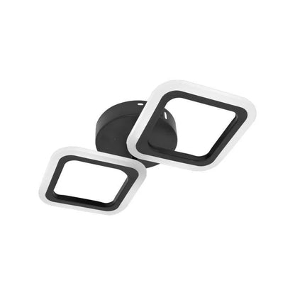 Lampadario LED PULSARIS 27W, 2 Quadrati, Luce Fredda/Calda/Neutra, Nero Lampadari LED Titolo predefinito Alessandro Design