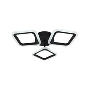 Lampadario LED PULSARIS 40W, 3 Quadrati, Luce Fredda/Calda/Neutra, Lampadari LED Nero Titolo predefinito Alessandro Design