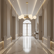 Lampadario a sospensione LOFT, 6x E27, Oro