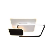 Lampadario a LED con telecomando ANEMONA 71W, 3 Quadrati, Luce Fredda/Calda/Neutra, Dimmerabile, Nero Lampadari a LED con telecomando Titolo predefinito Alessandro Design