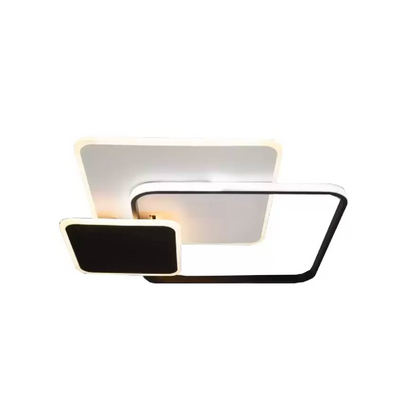 Lampadario a LED con telecomando ANEMONA 71W, 3 Quadrati, Luce Fredda/Calda/Neutra, Dimmerabile, Nero Lampadari a LED con telecomando Titolo predefinito Alessandro Design