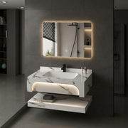 Set mobili da bagno VELIN, 60 cm, 3 pezzi, mobili da bagno bianchi Titolo predefinito Alessandro Design